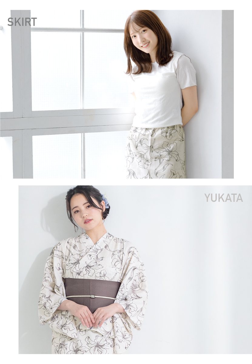 【セパレート】jm suisai yukata クリーニング済 セール】【4点セット】1人で着られる浴衣 - jm suisai yukata
