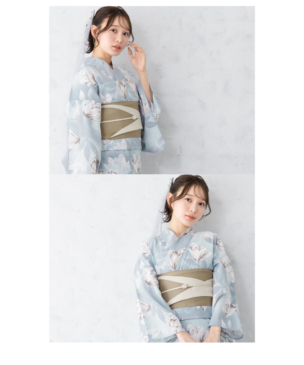 ★ayu**ページ★【未使用】SOUBIEN 浴衣セット SOUBIEN 浴衣 レディース セット 浴衣セット 作り帯 大人 2点