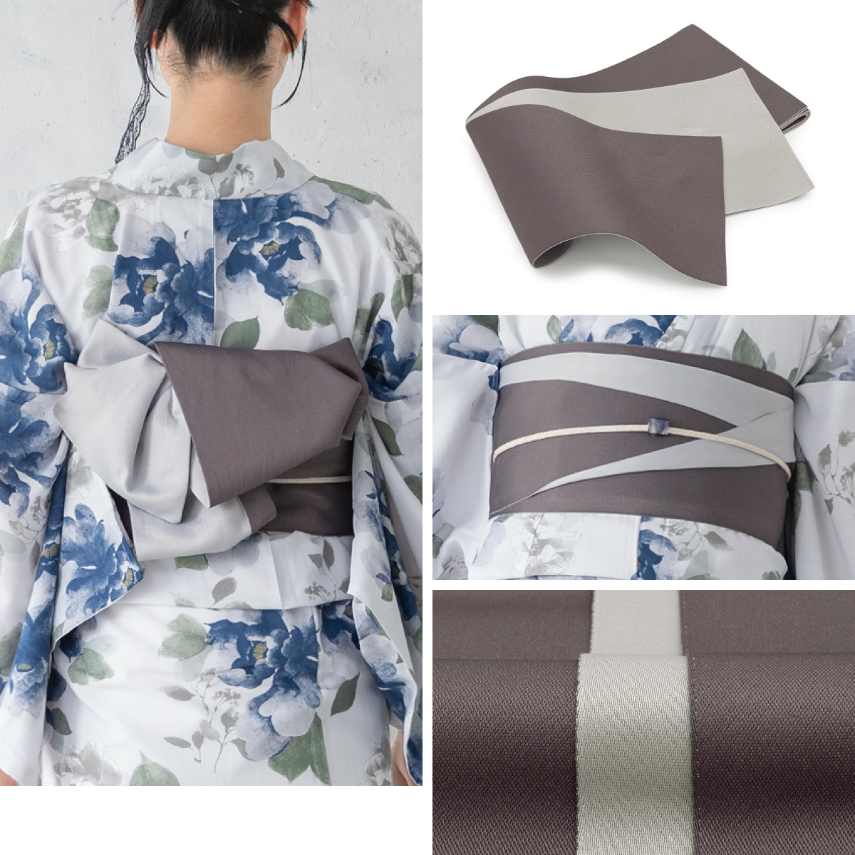 SOUBIEN（創美苑） 浴衣 レディース 浴衣セット 夏 大人 F 半幅帯 3点