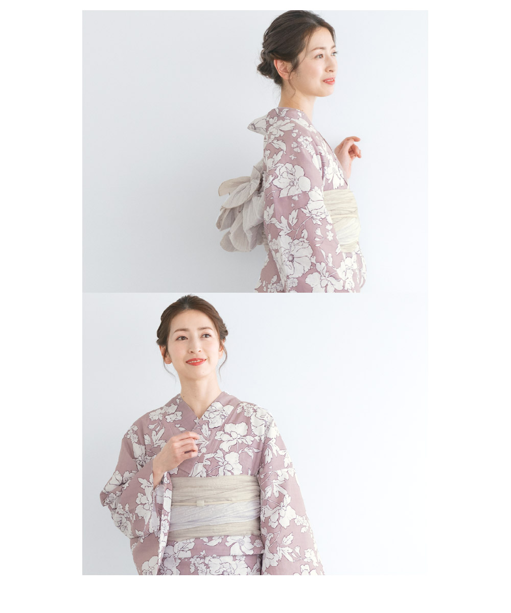 SOUBIEN（創美苑） 浴衣 レディース 浴衣セット 夏 大人 F 3点 兵児帯
