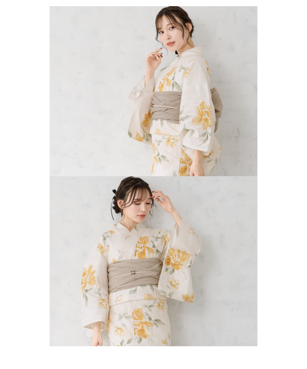 SOUBIEN（創美苑） 浴衣 レディース 浴衣セット 夏 大人 F 兵児帯 3点