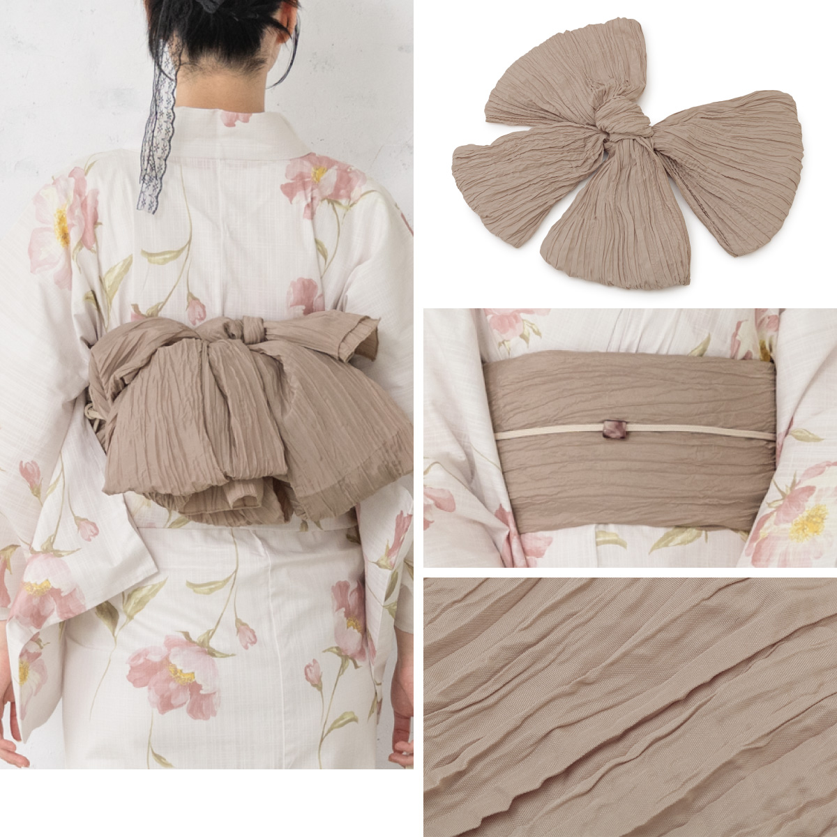 SOUBIEN（創美苑） 浴衣 レディース 浴衣セット 夏 大人 F 兵児帯 3点