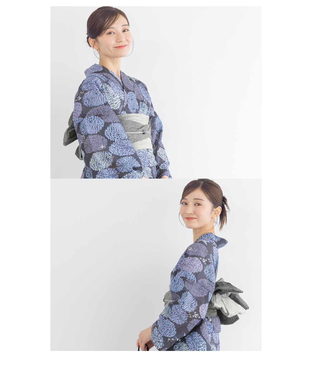 SOUBIEN（創美苑） 浴衣 レディース 浴衣セット 夏 大人 F 兵児帯 3点