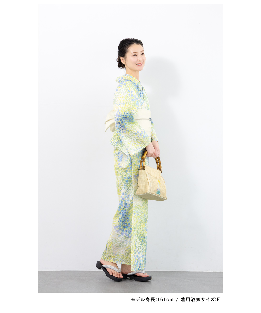 SOUBIEN（創美苑） 浴衣 レディース 浴衣セット 夏 大人 F 半幅帯 み