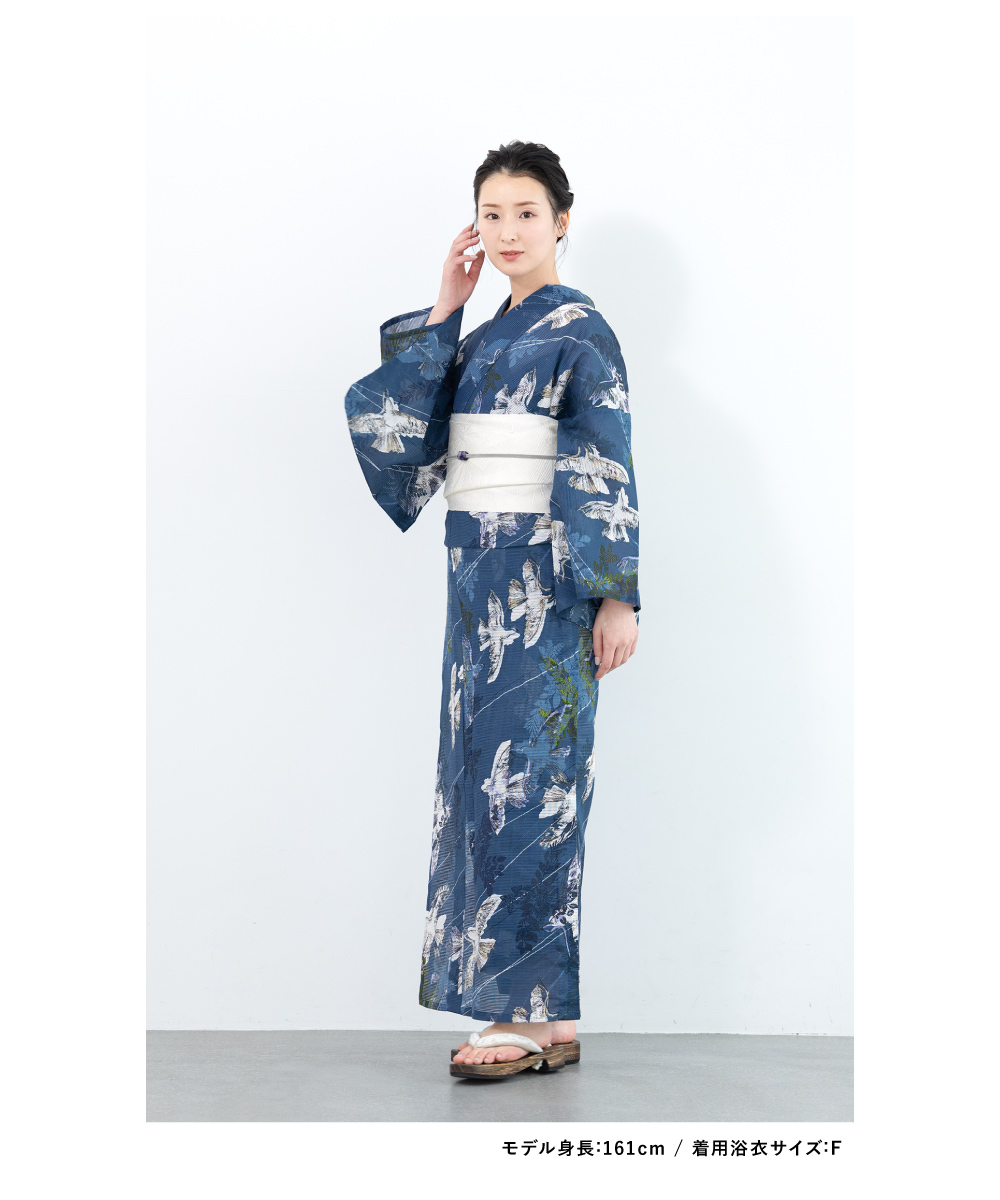 SOUBIEN 浴衣 レディース 浴衣セット 夏 大人 F 半幅帯 みすゞ