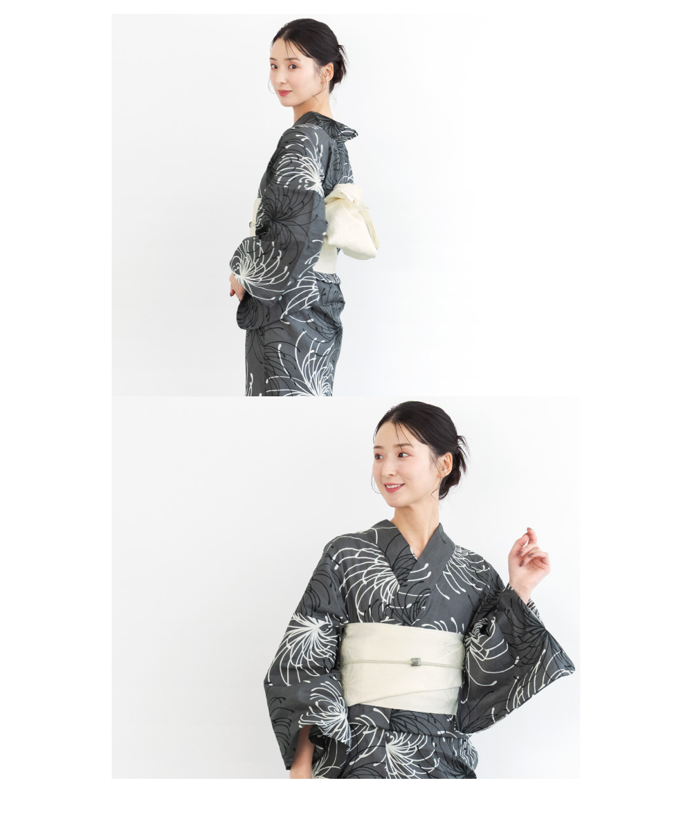 SOUBIEN（創美苑） 浴衣 セット レディース 浴衣セット 半幅帯 3点