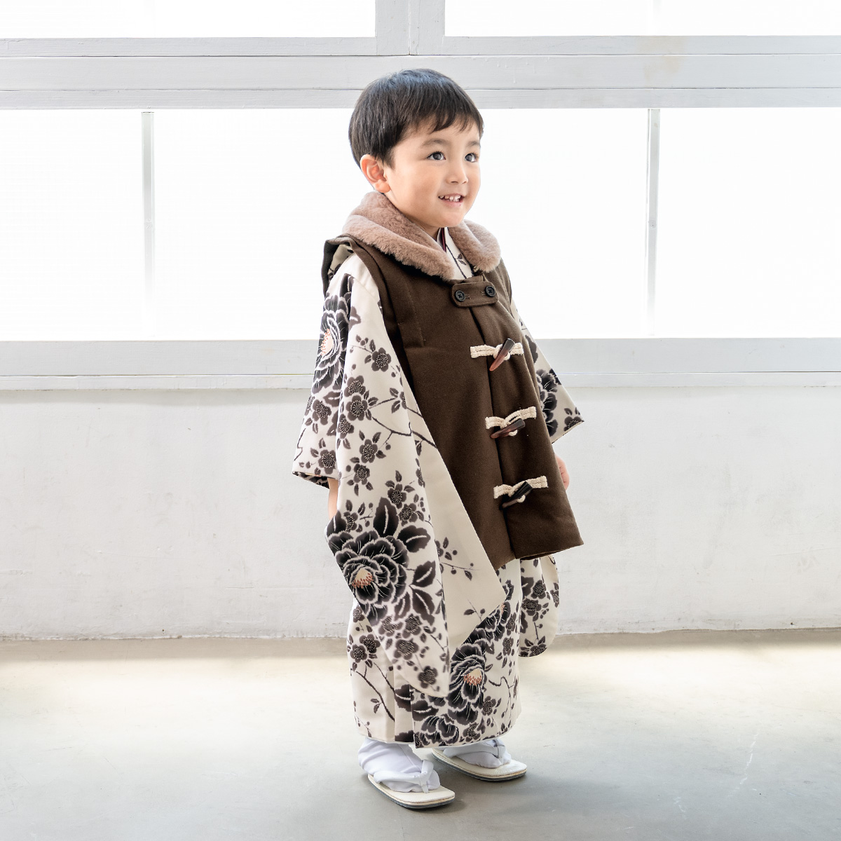 SOUBIEN（創美苑） 七五三 着物 3歳 販売 男の子 三歳 着物セット 被布