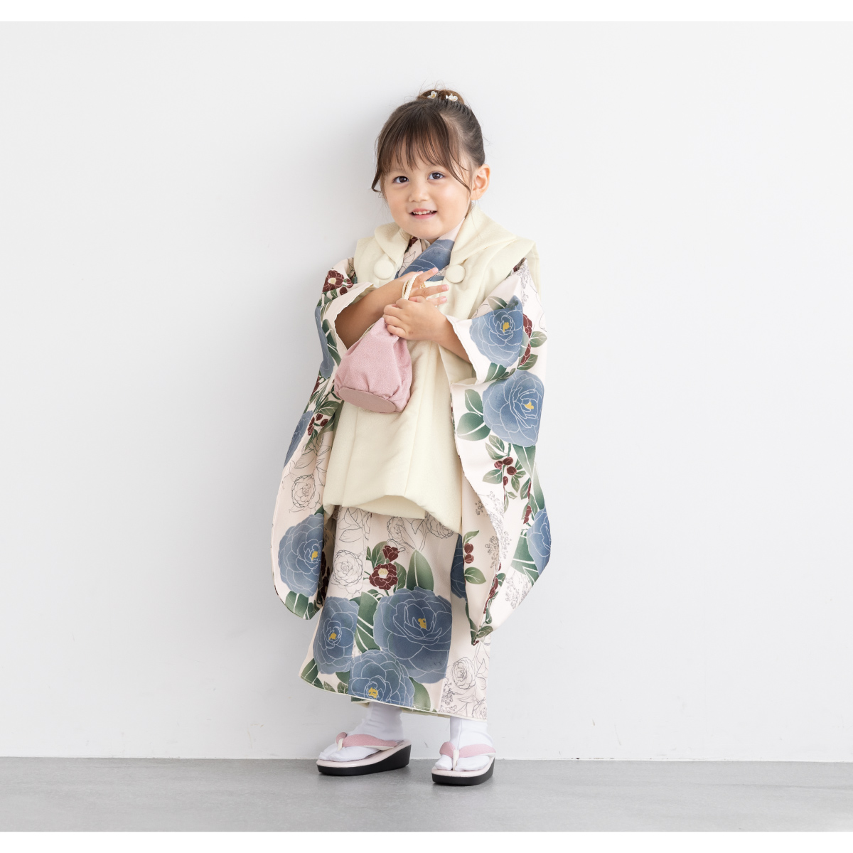 SOUBIEN（創美苑） 七五三 着物 3歳 レトロ 被布 販売 女の子 三歳