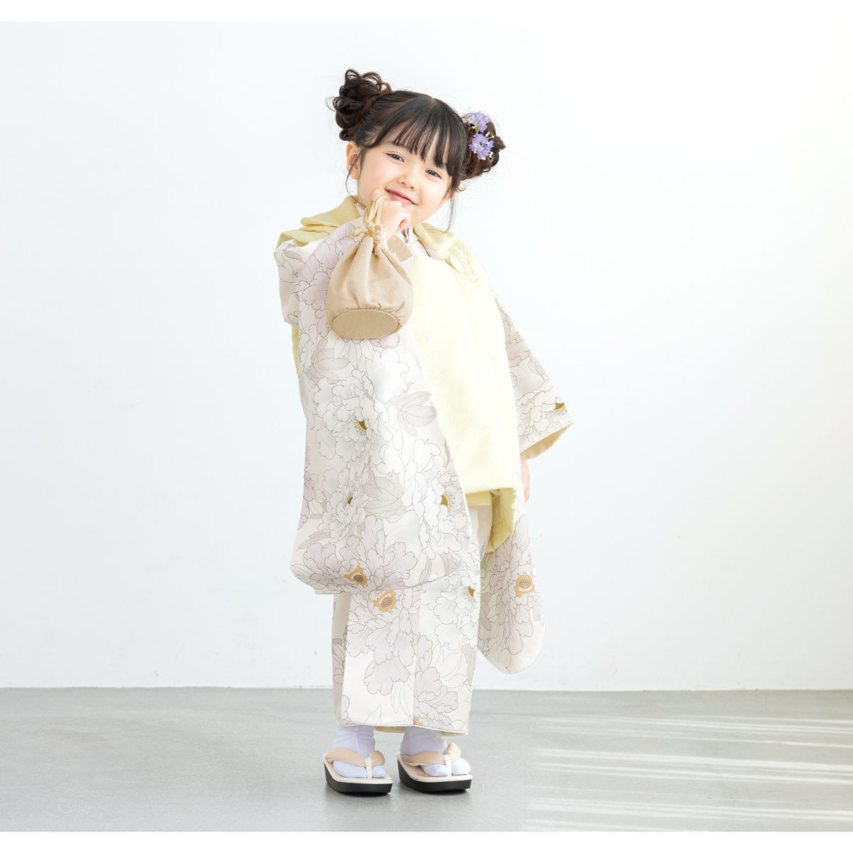SOUBIEN（創美苑） 七五三 着物 3歳 レトロ 被布 販売 女の子 三歳