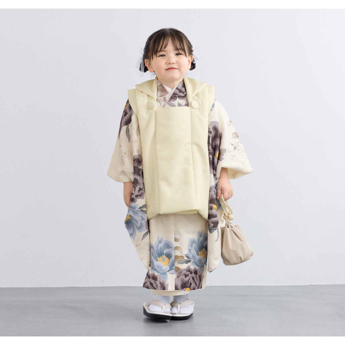 SOUBIEN 【予約】七五三 着物 3歳 レトロ 被布 販売 女の子 三歳