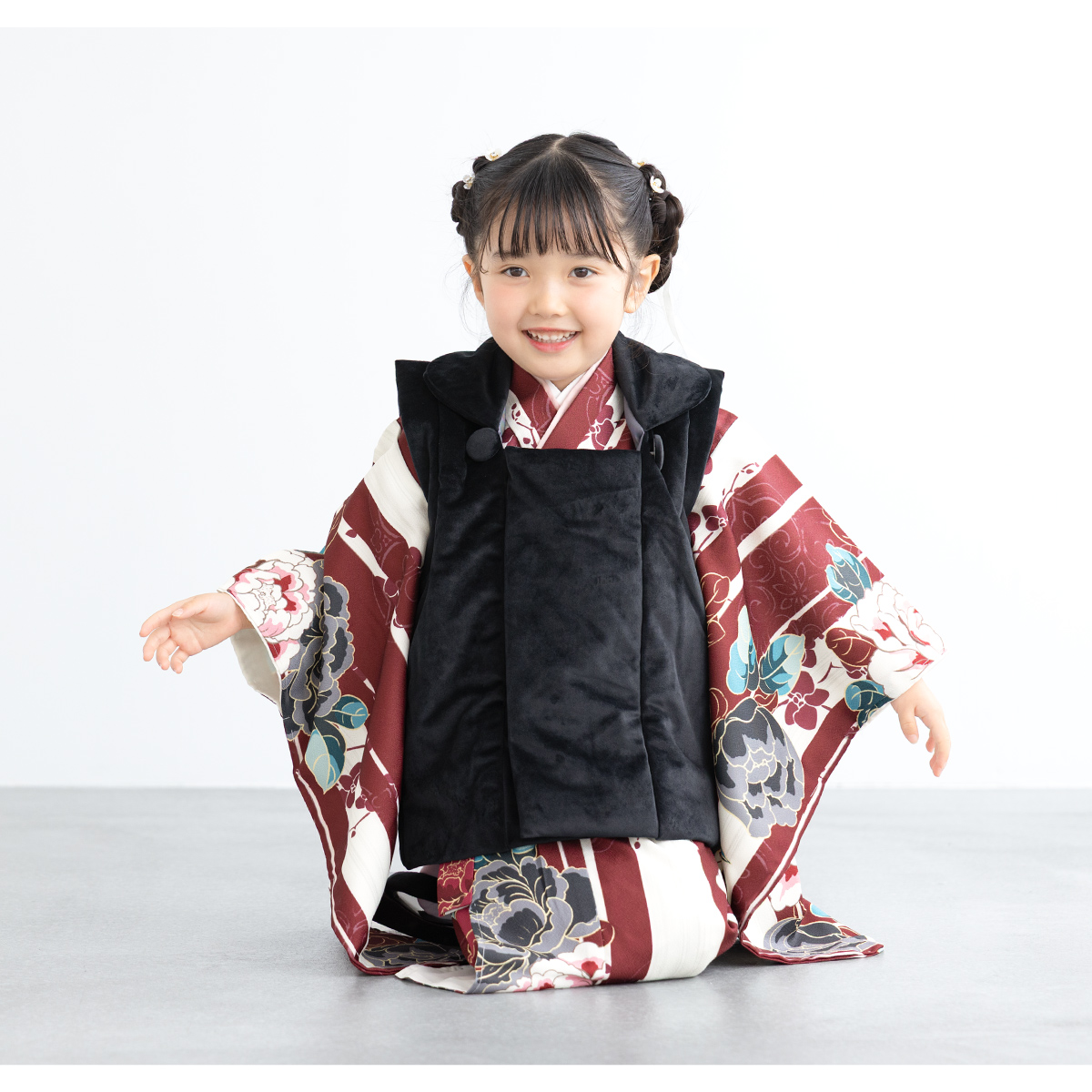 SOUBIEN（創美苑） 七五三 着物 3歳 被布 販売 女の子 三歳 着物セット