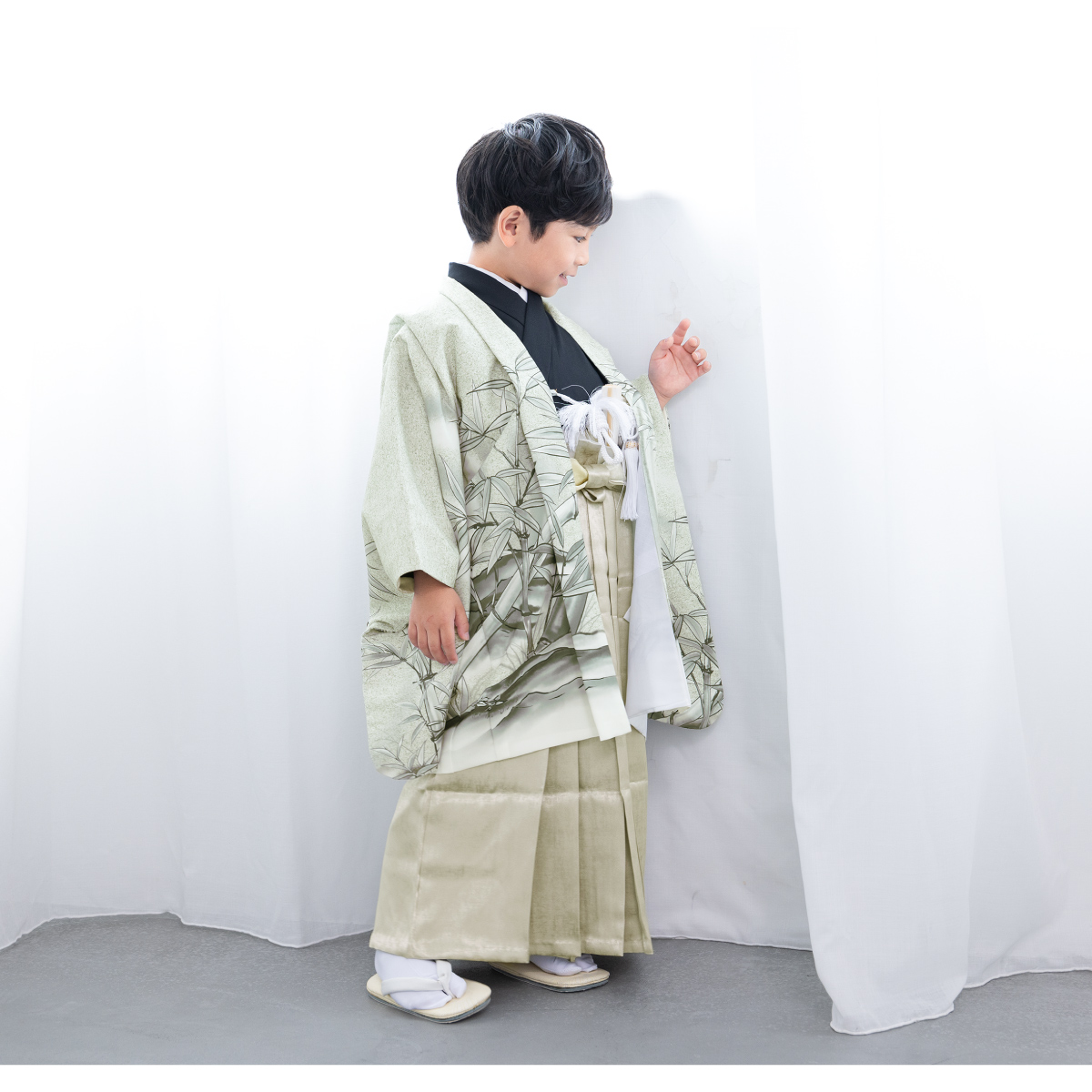 SOUBIEN（創美苑） 七五三 着物 5歳 販売 五歳 袴セット 羽織 半襦袢