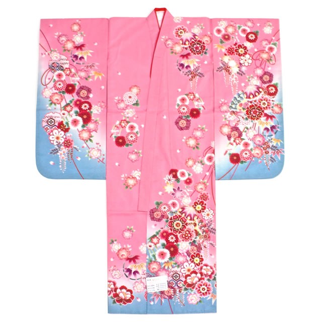 SOUBIEN（創美苑） 七五三 着物 7歳 祝着 ピンク 花 桜 牡丹