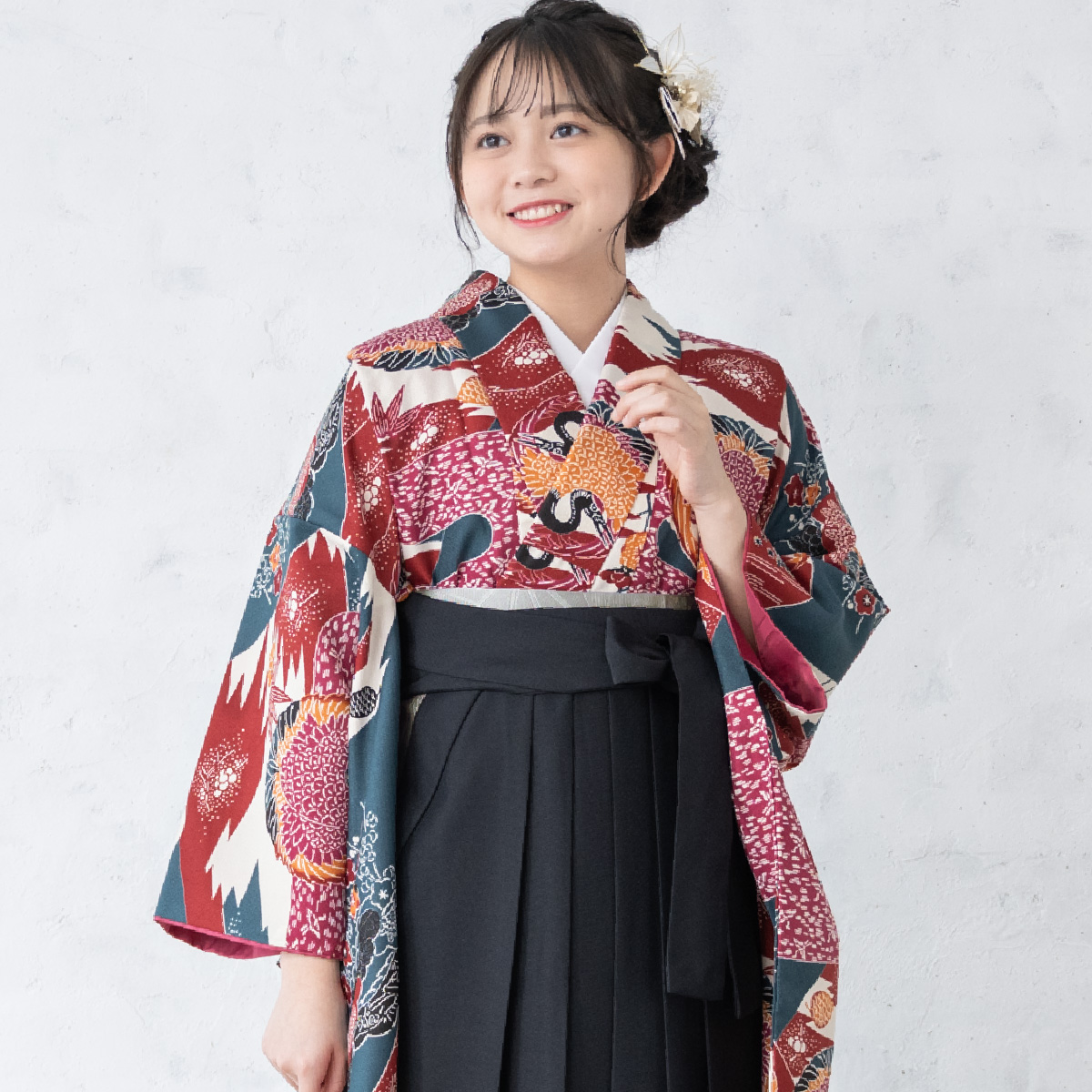 1／2成人(10才)　女の子用　着物袴セット 袴（ハーフ成人式 10歳向け袴セット） | utatane［公式］オンライン