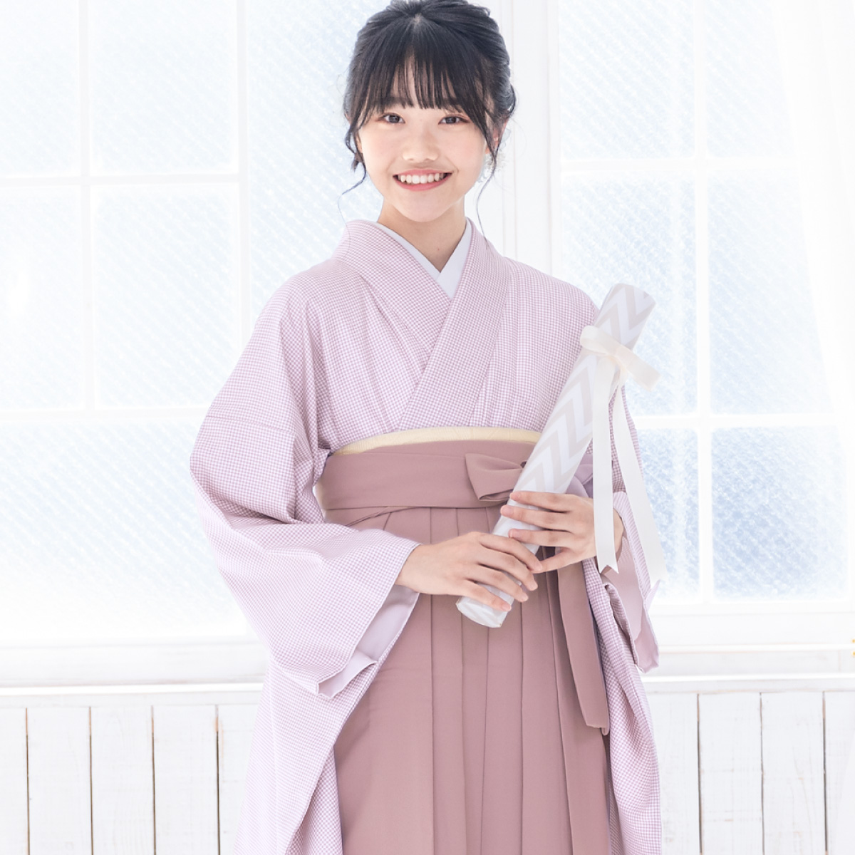 SOUBIEN（創美苑） 袴セット 卒業式 小学生 女の子 ジュニア チェック