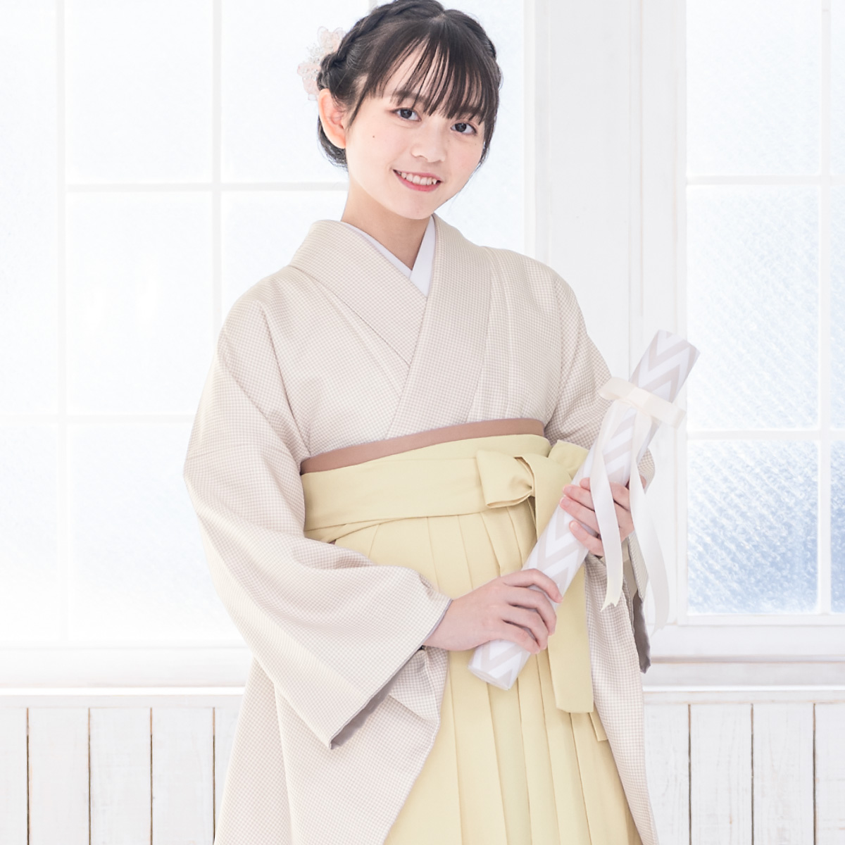 SOUBIEN（創美苑） 袴セット 卒業式 小学生 女の子 ジュニア チェック