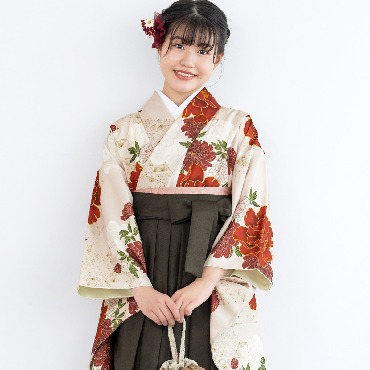 SOUBIEN（創美苑） 袴セット 卒業式 小学生 女の子 ジュニア 白 紺