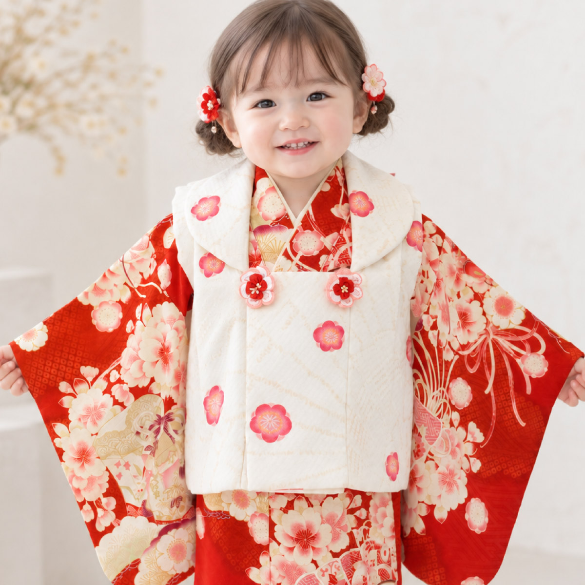 SOUBIEN（創美苑） ベビー着物セット 百日祝い お食い初め 被布セット