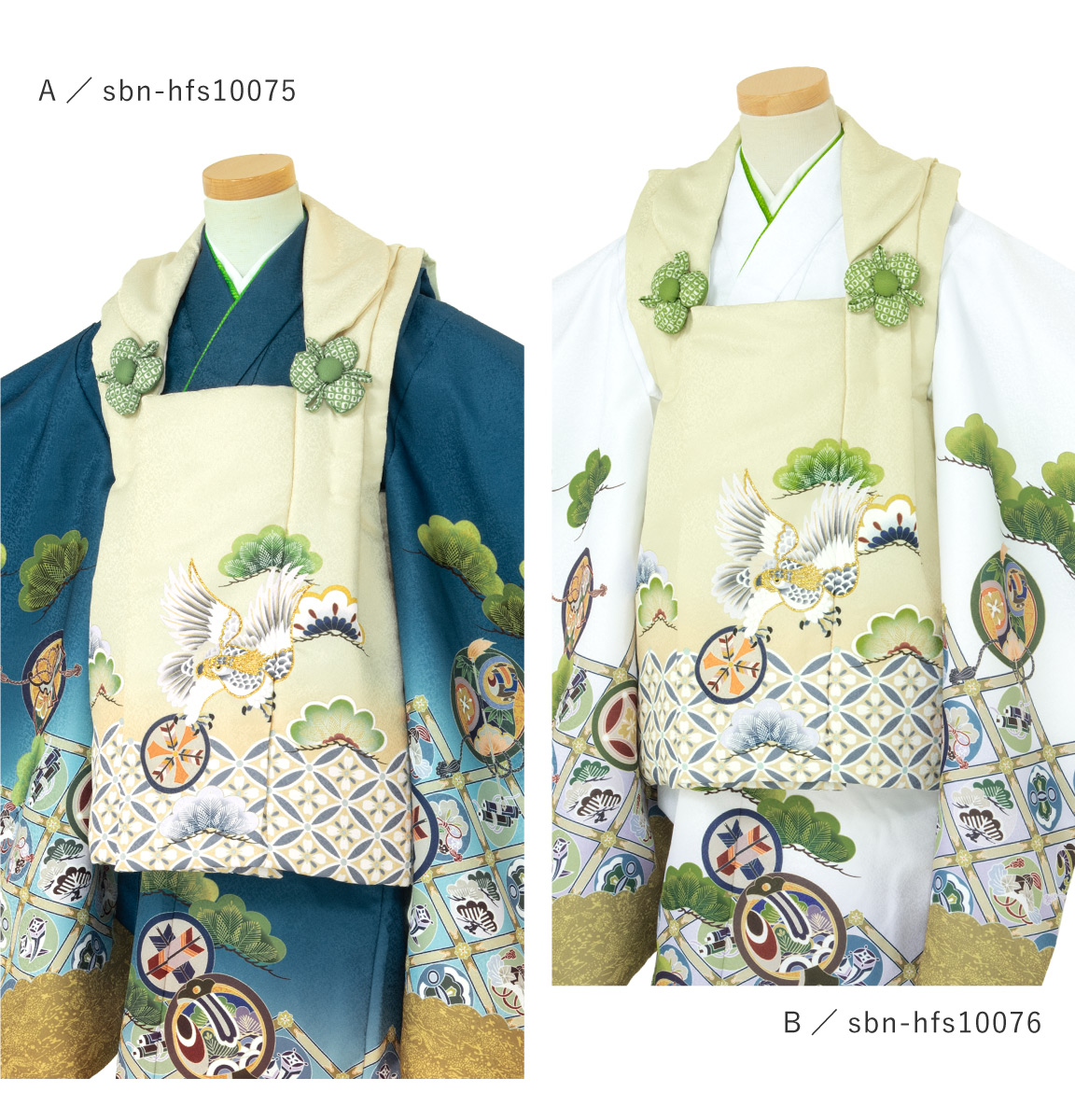SOUBIEN 七五三 着物 3歳 販売 三歳被布着物セット 被布コート
