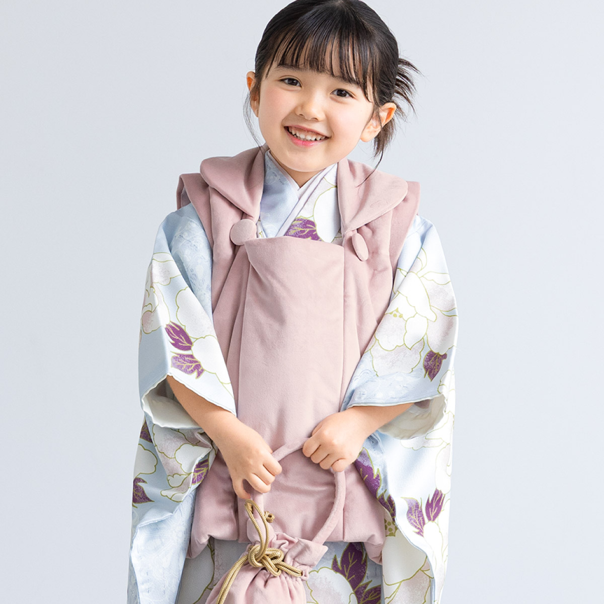 SOUBIEN（創美苑） 七五三 着物セット 3歳 女の子 着物 被布 襦袢 草履