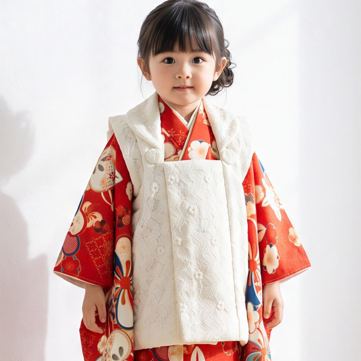 SOUBIEN（創美苑） 七五三 着物セット 3歳 女の子 着物 被布 襦袢 草履