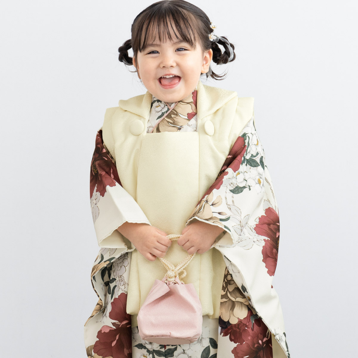 SOUBIEN（創美苑） 七五三 着物 3歳 女の子 着物セット 被布 襦袢 草履