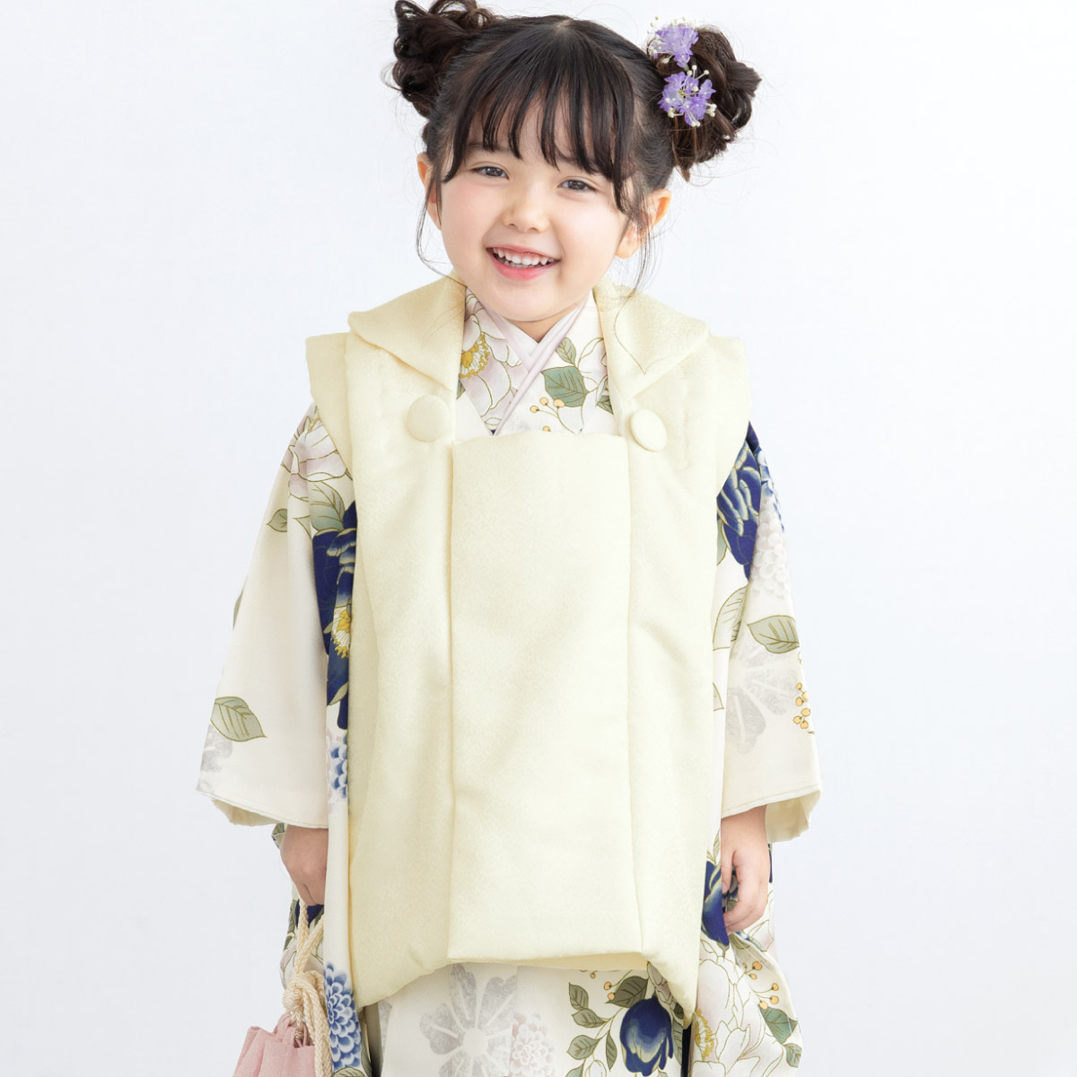 SOUBIEN（創美苑） 七五三 着物 3歳 女の子 着物セット 被布 襦袢 草履