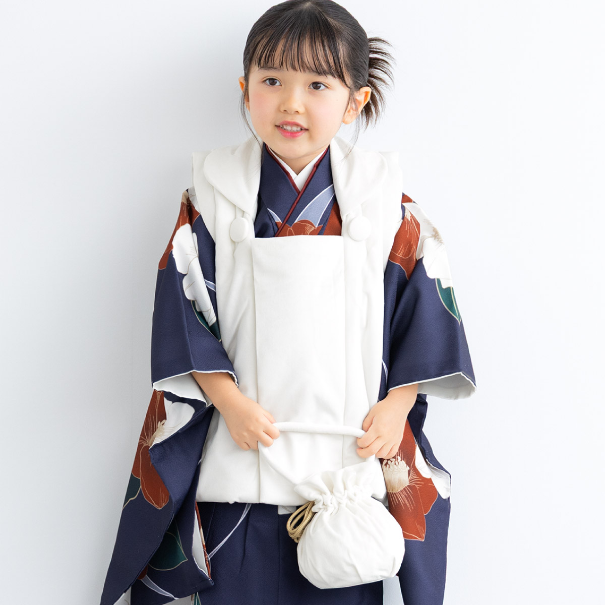 SOUBIEN（創美苑） 七五三 着物 3歳 女の子 着物セット 被布 襦袢 草履