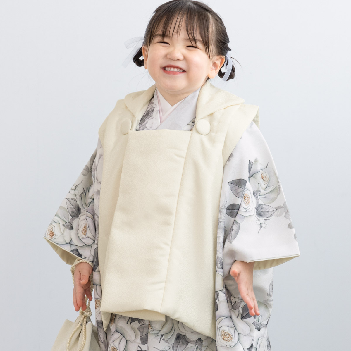 SOUBIEN（創美苑） 七五三 着物 3歳 女の子 着物セット 被布 襦袢 草履