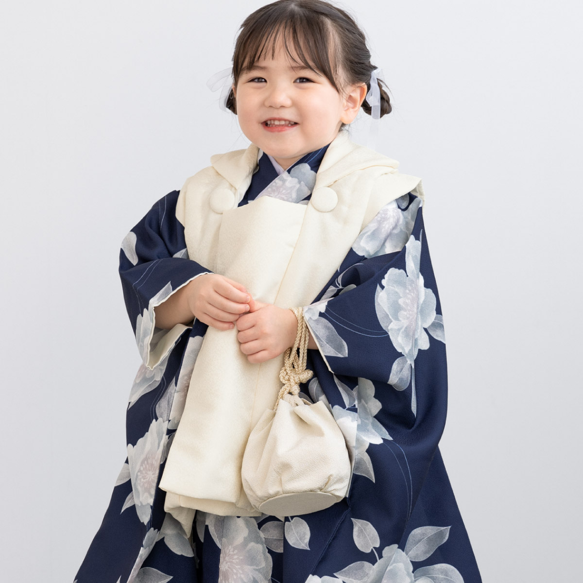 SOUBIEN（創美苑） 七五三 着物 3歳 女の子 着物セット 被布 襦袢 草履