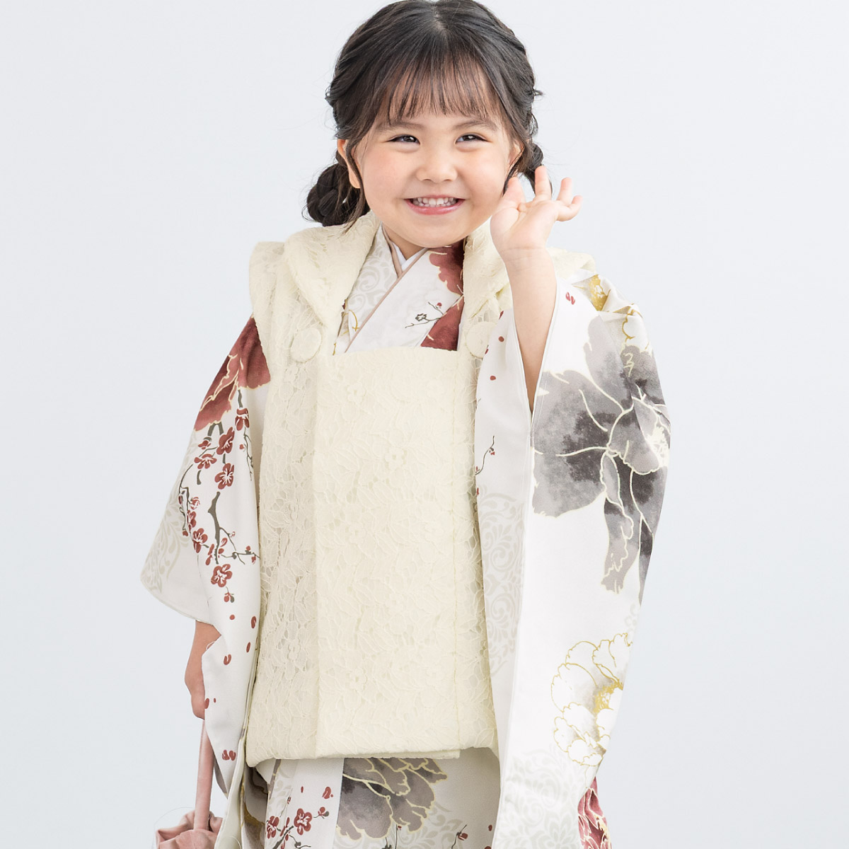 SOUBIEN（創美苑） 【予約】七五三 着物 3歳 女の子 着物セット 被布
