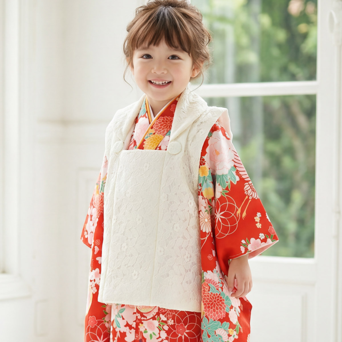 SOUBIEN（創美苑） 【予約】七五三 着物 3歳 女の子 着物セット 被布