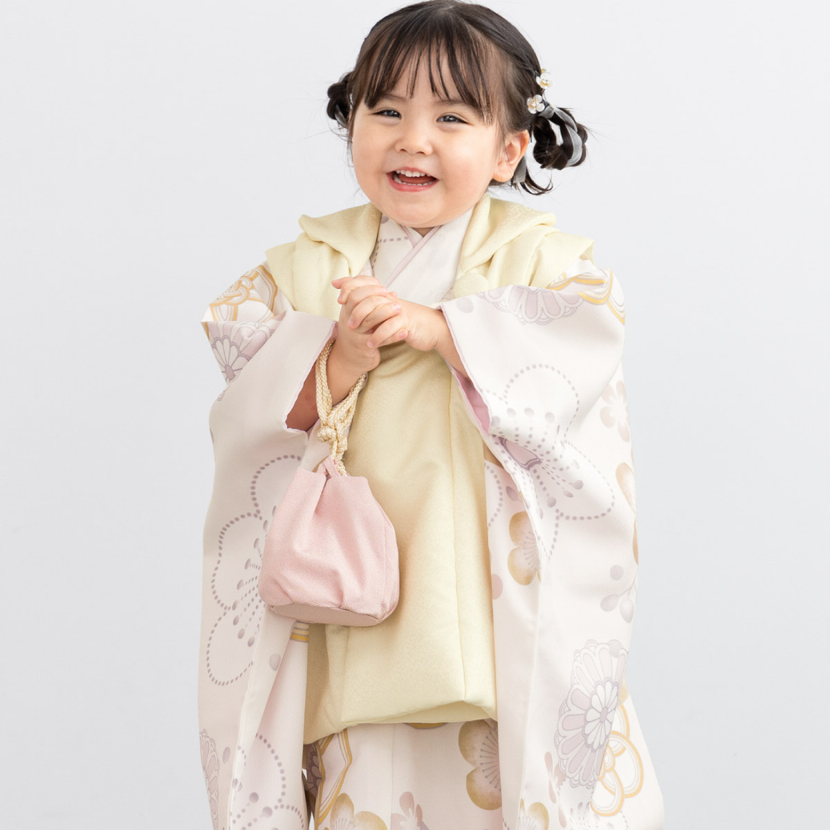 SOUBIEN（創美苑） 七五三 着物 3歳 女の子 着物セット 被布 襦袢 草履