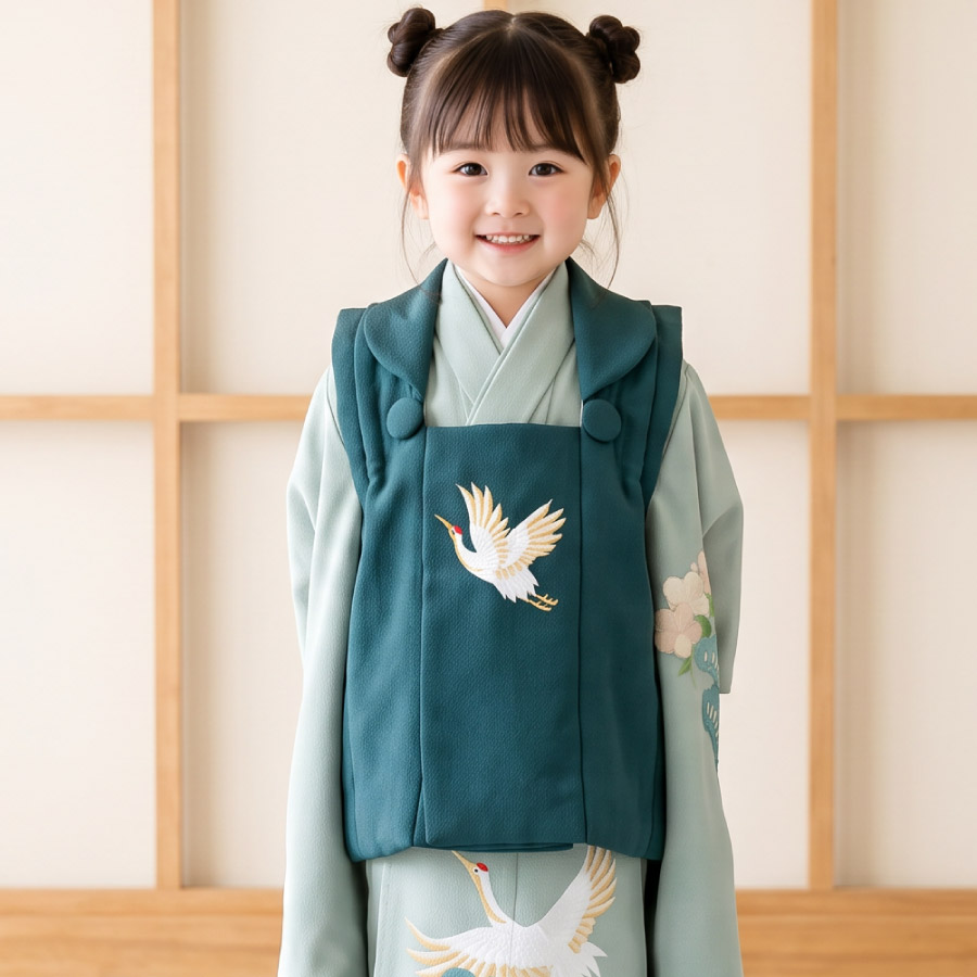 SOUBIEN（創美苑） 七五三 着物 3歳 女の子 着物セット 被布 襦袢 草履