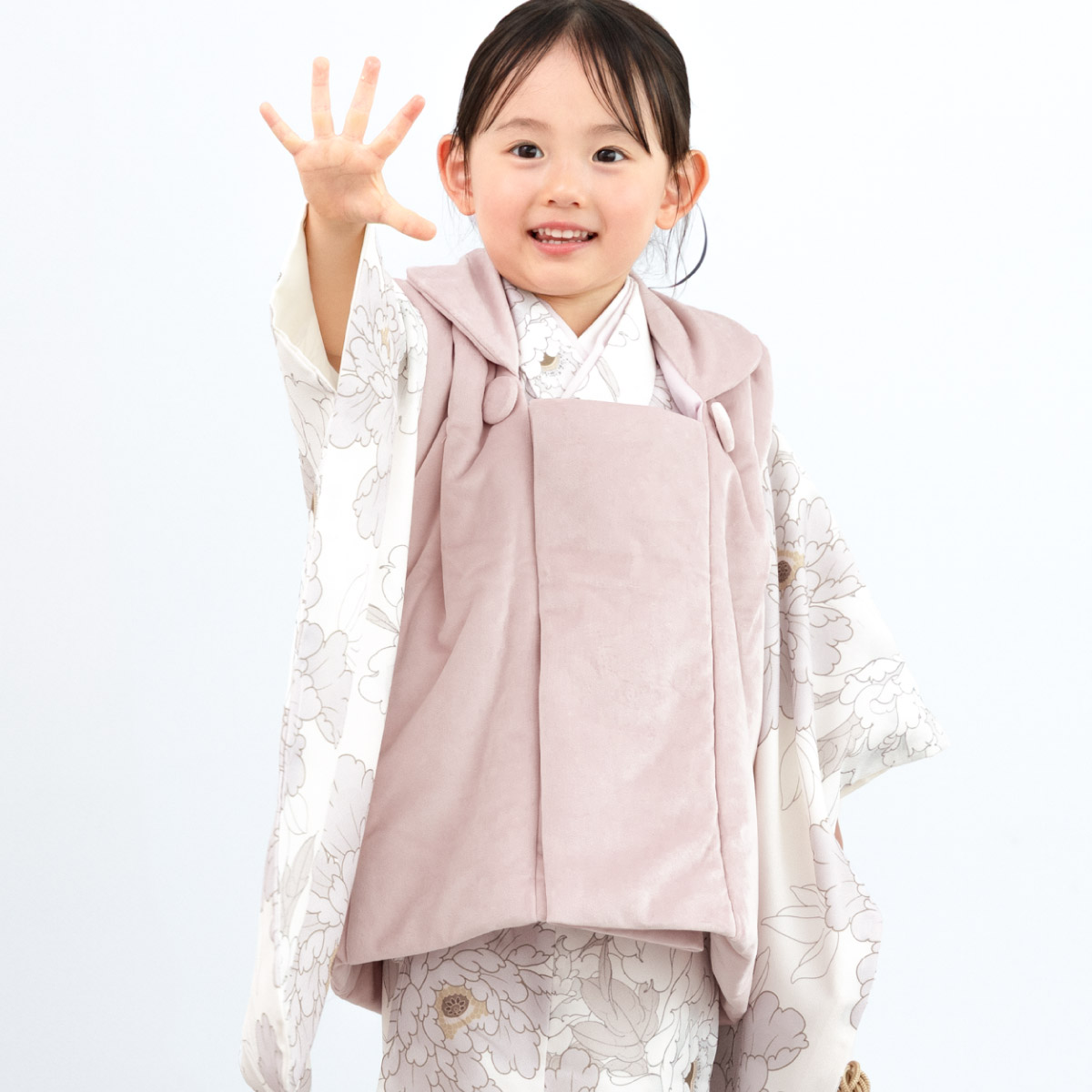 SOUBIEN（創美苑） 七五三 着物セット 3歳 女の子 着物 被布 襦袢 草履