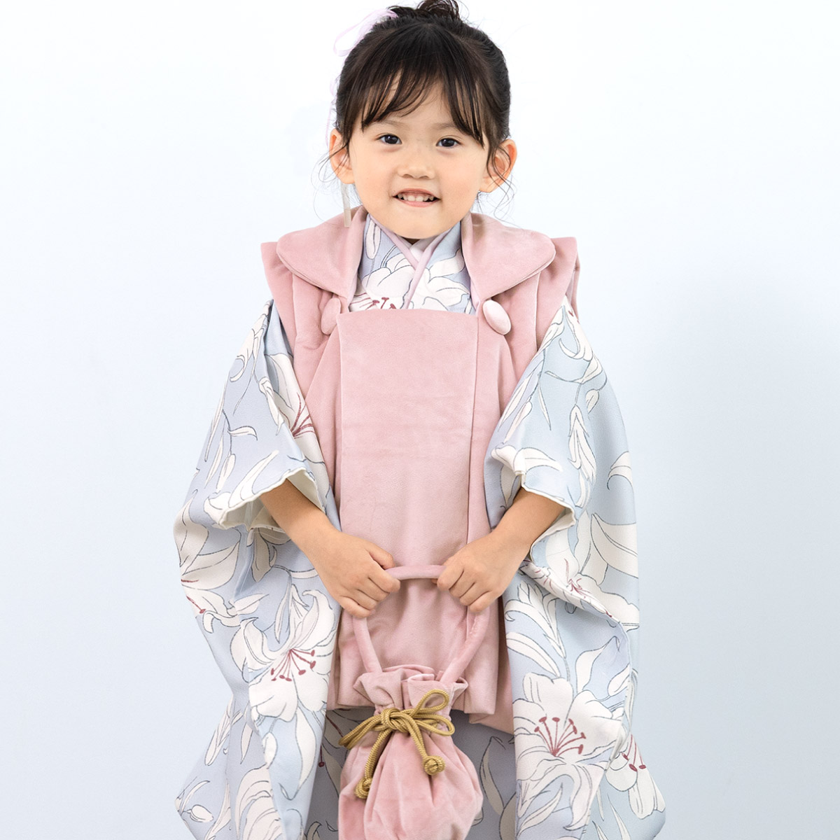SOUBIEN（創美苑） 七五三 着物セット 3歳 女の子 着物 被布 襦袢 草履