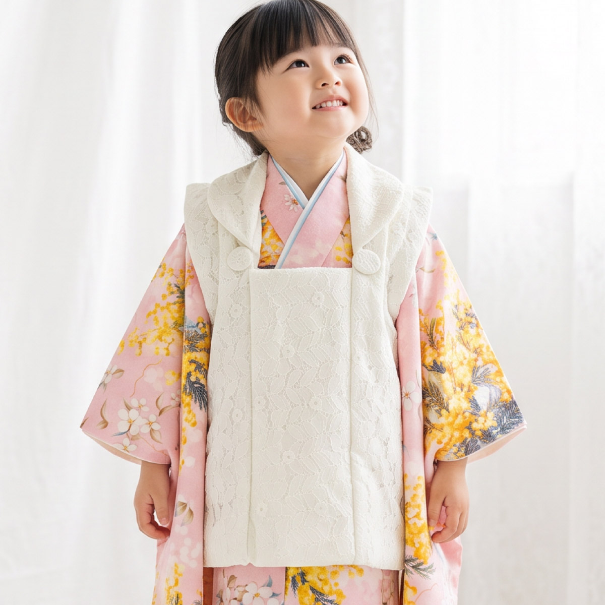 SOUBIEN（創美苑） 七五三 着物セット 3歳 女の子 着物 被布 襦袢 草履