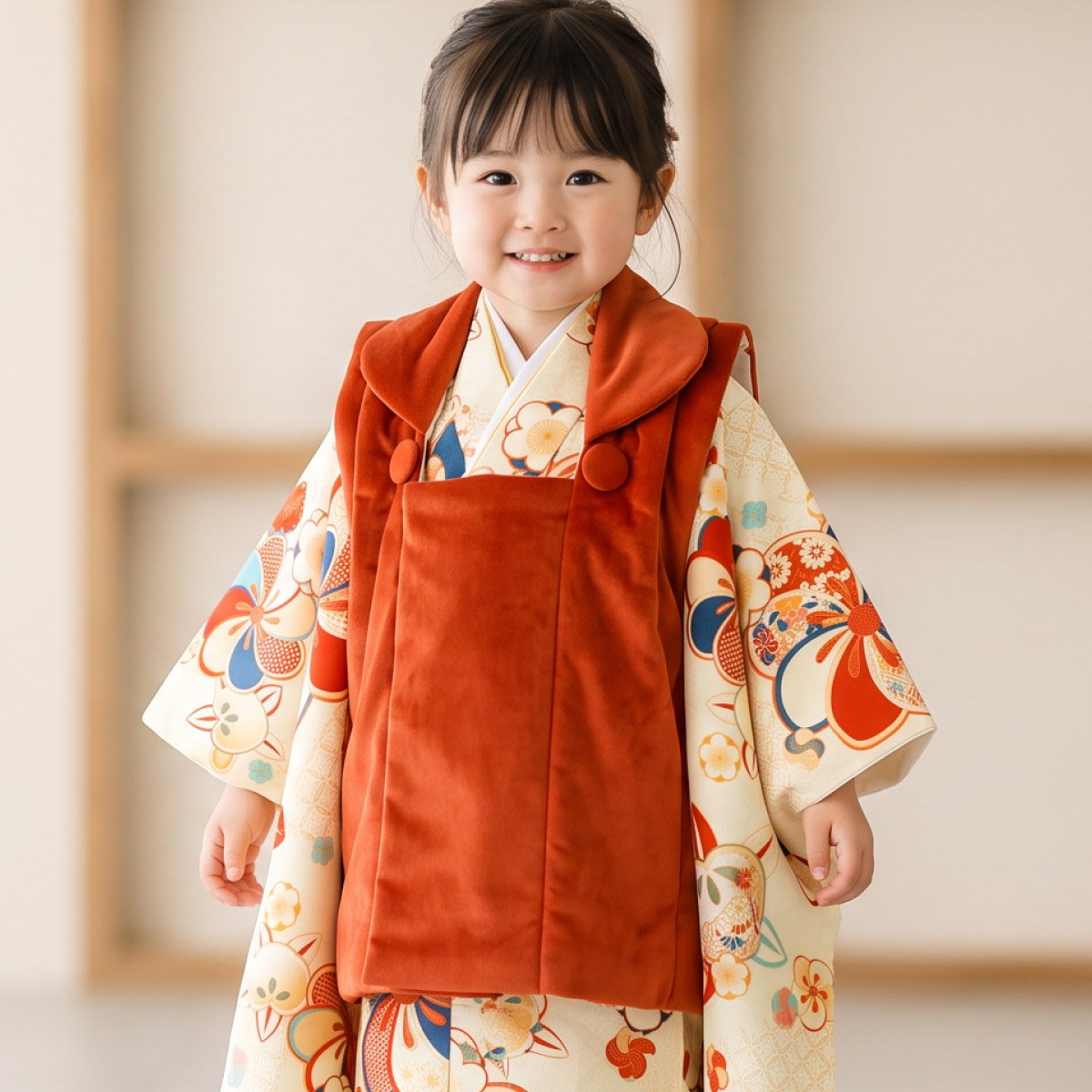 SOUBIEN（創美苑） 【予約】七五三 着物セット 3歳 女の子 着物 被布
