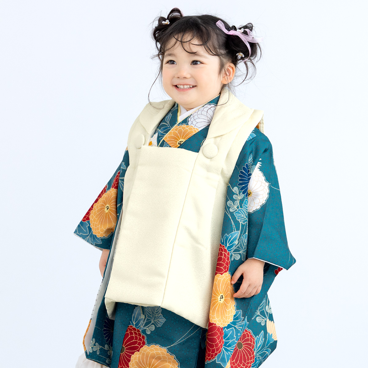 SOUBIEN（創美苑） 七五三 着物 被布コート セット 3歳 女の子 floro