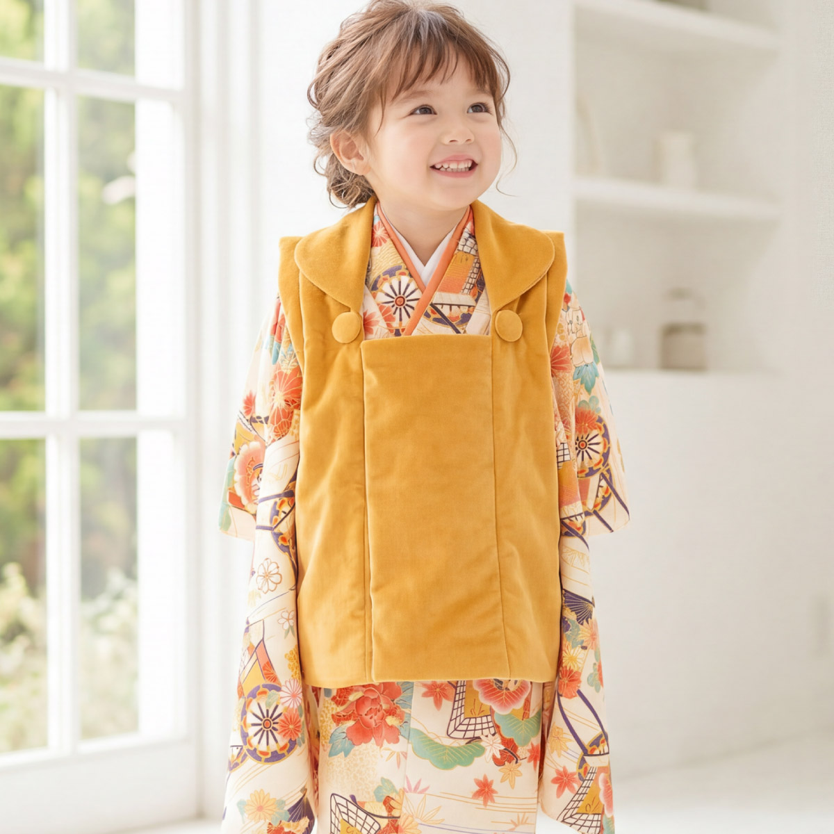 SOUBIEN（創美苑） 【予約】七五三 着物セット 3歳 女の子 着物 被布