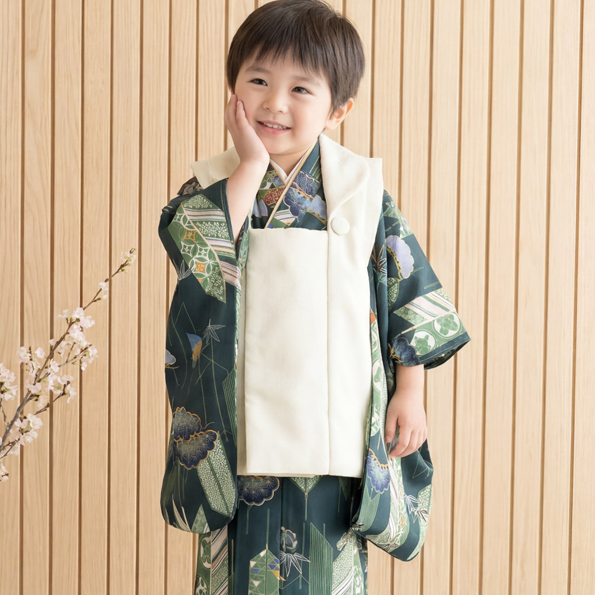 SOUBIEN（創美苑） 【予約】七五三 着物セット 3歳 男の子 被布 着物