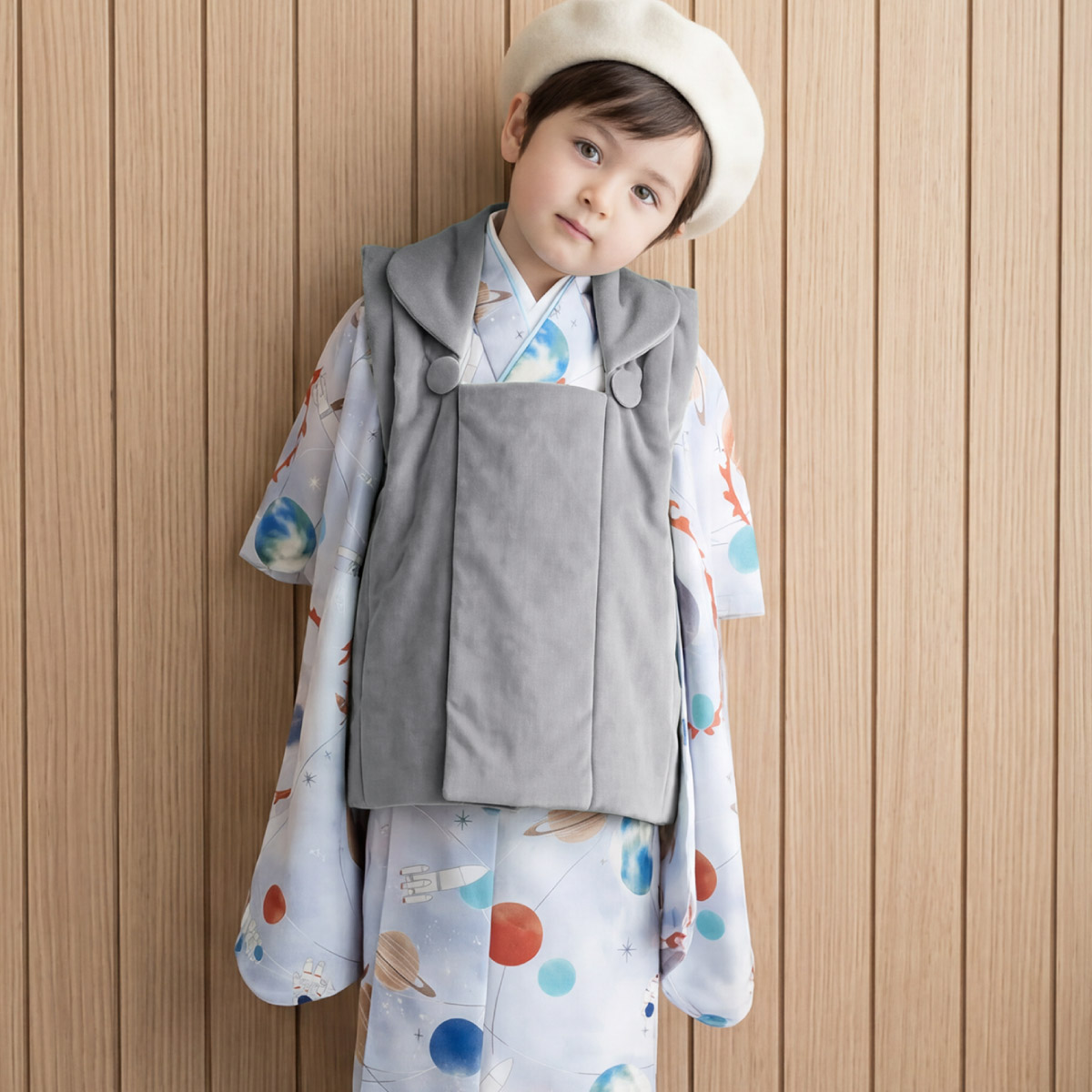 SOUBIEN（創美苑） 【予約】七五三 着物セット 3歳 男の子 着物 被布