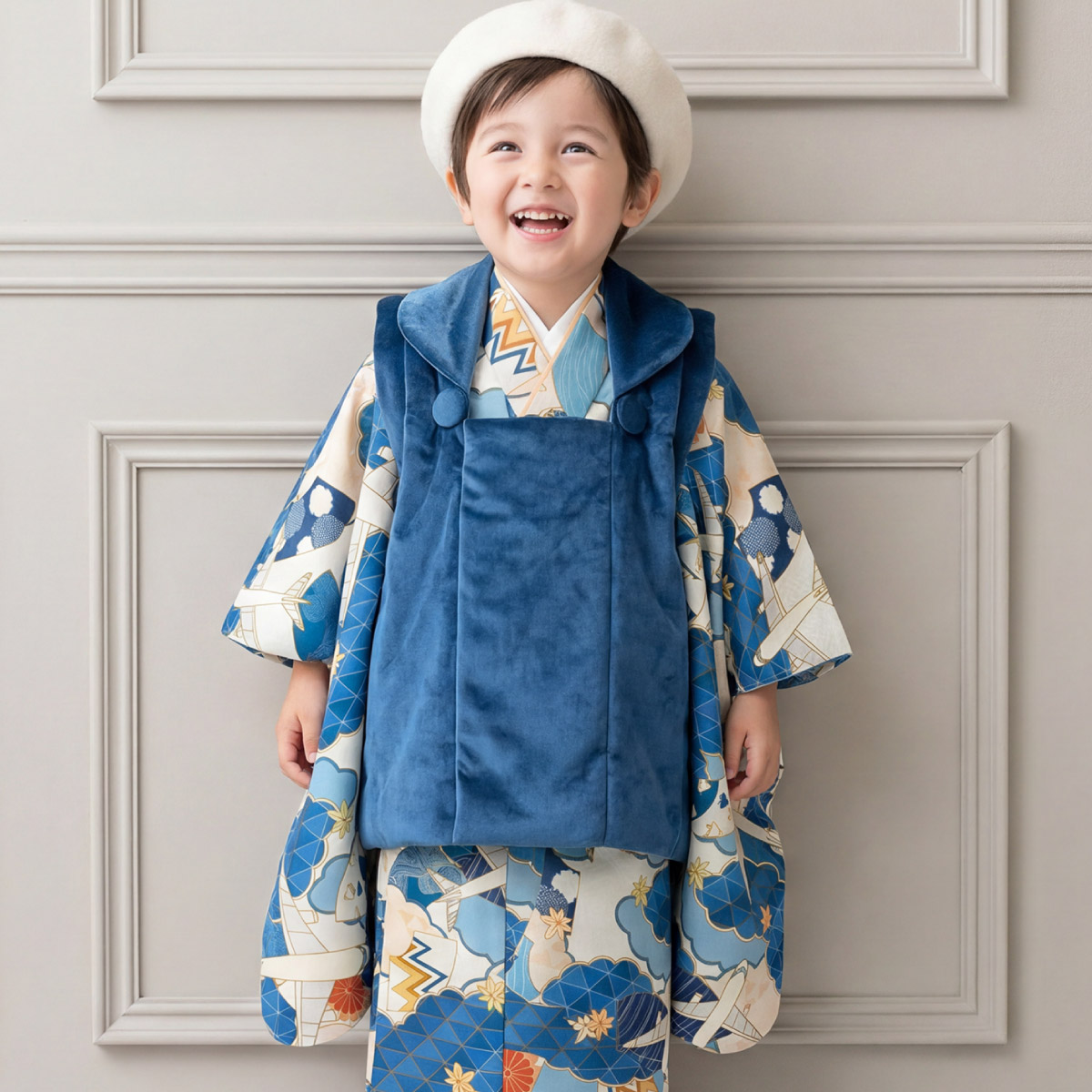 SOUBIEN（創美苑） 【予約】七五三 着物セット 3歳 男の子 被布 着物