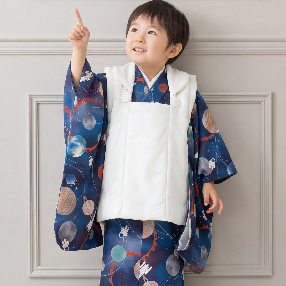 SOUBIEN（創美苑） 【予約】七五三 着物セット 3歳 男の子 被布 着物