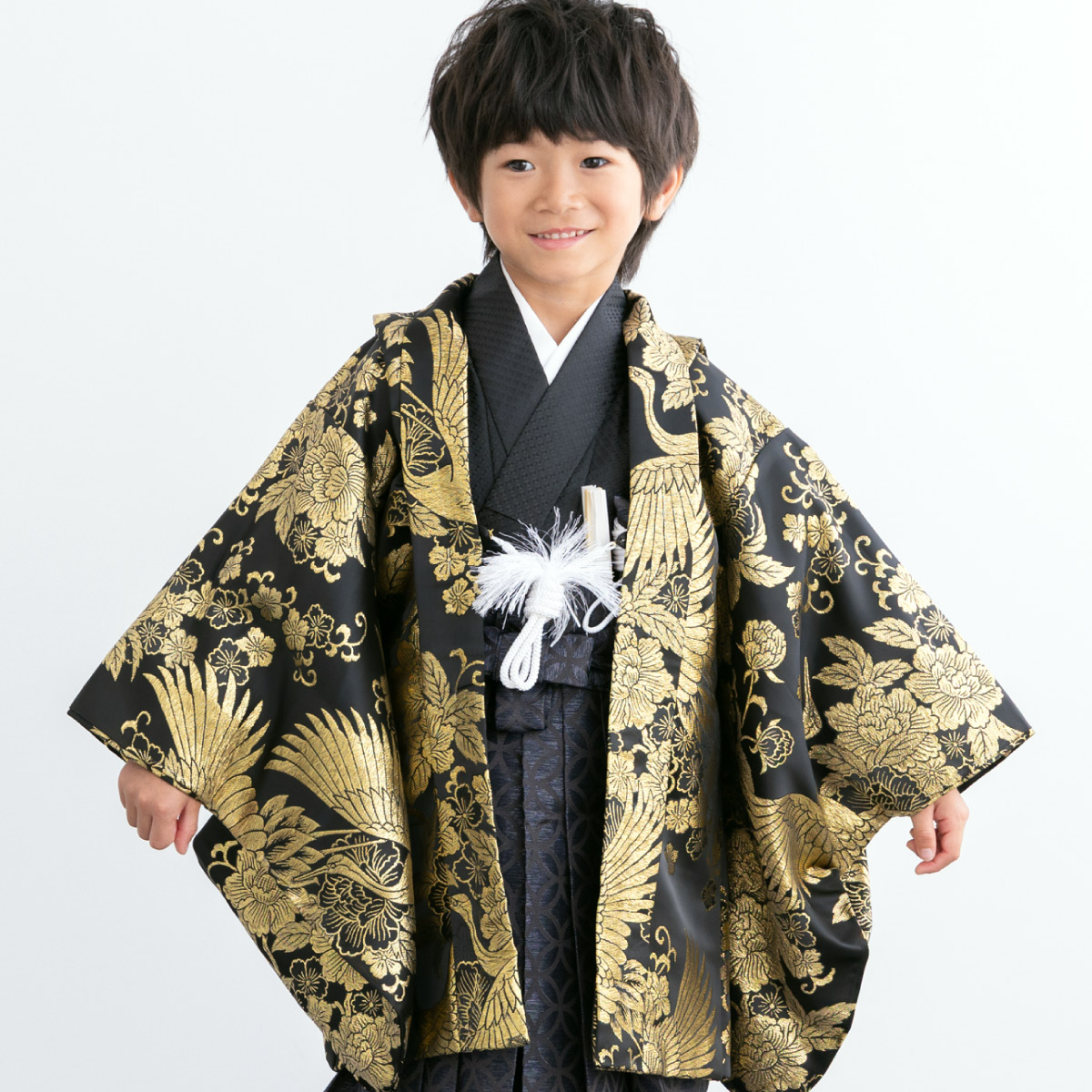 SOUBIEN（創美苑） 七五三 着物 男の子 5歳 袴セット 羽織 袴 襦袢 帯
