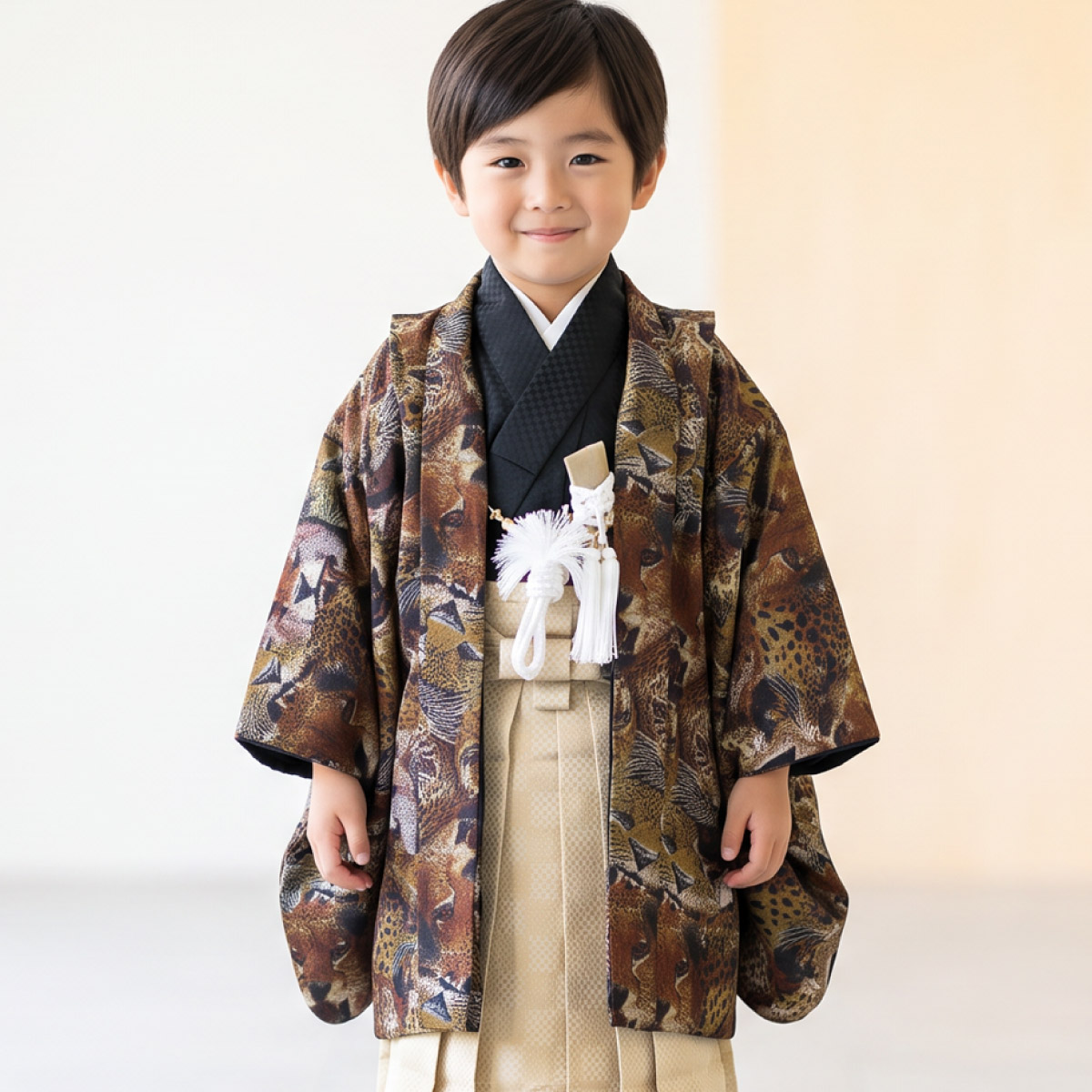 SOUBIEN（創美苑） 七五三 着物 男の子 5歳 袴セット 羽織 袴 襦袢 帯