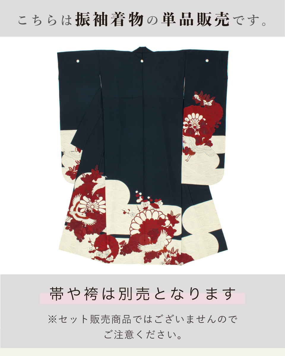 SOUBIEN 振袖 単品 着物 ロング丈 レディース 絵羽柄 卒業式