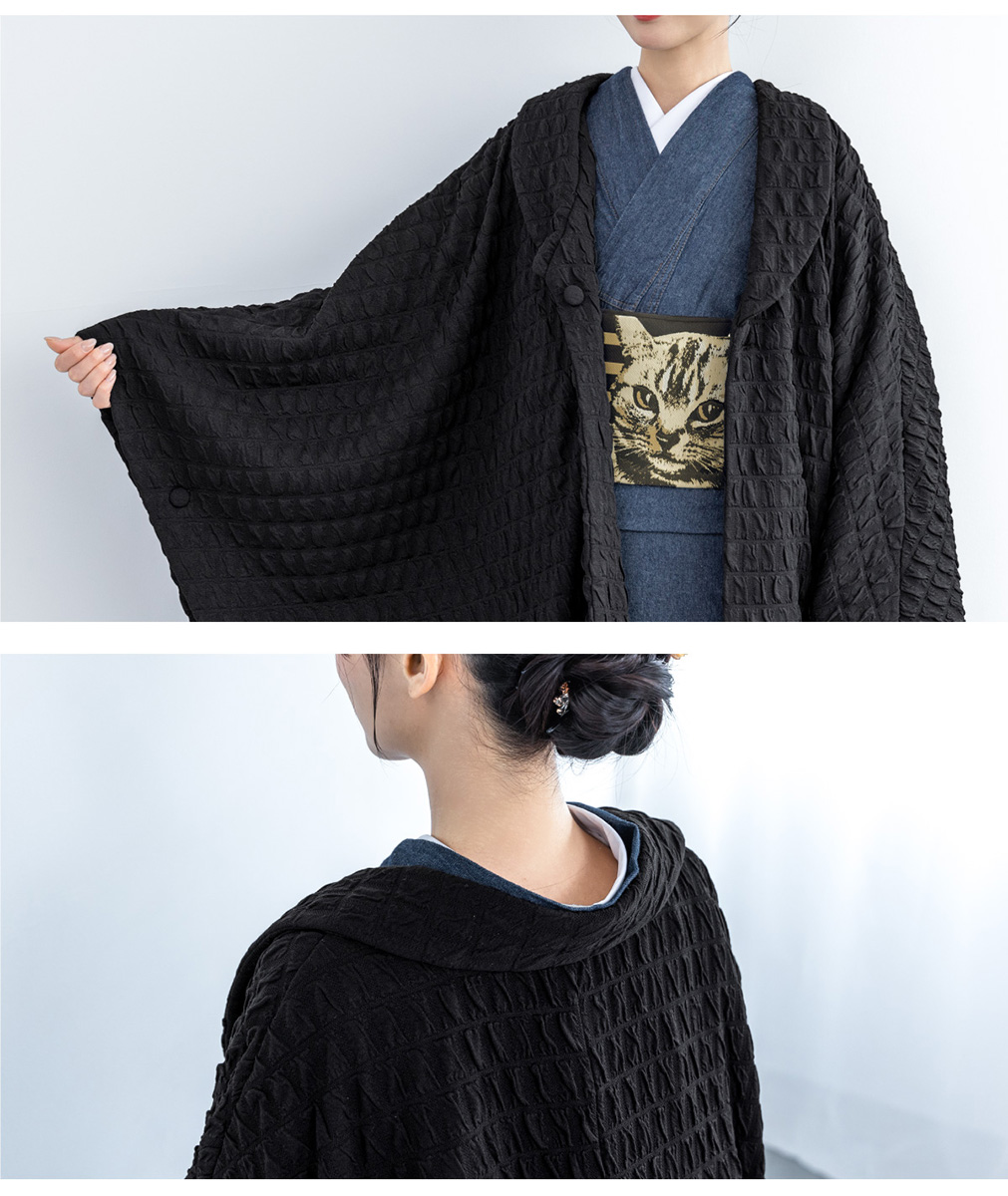 SOUBIEN（創美苑） 和装コート ポンチョ コート ケープ レディース