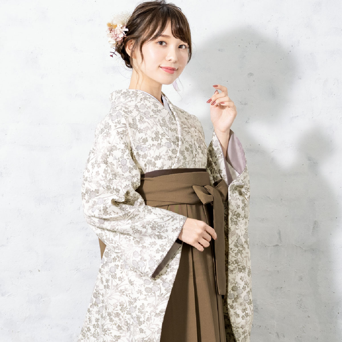 新品袴3点セット 卒業式 小学生 大学生 袴セット レディース ベージュ59MC SOUBIEN（創美苑） 袴セット 卒業式 大学生 レディース 女性 女の子