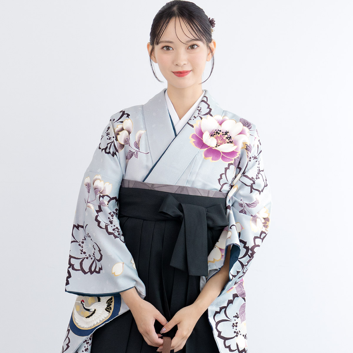 袴セット 卒業式 レディース 女の子 ジュニア 子供 4点セット 着物セット 青 紺 緑 茶色 ピンク グレー バラ 椿 桜 菊 牡丹 花柄 大学卒業式 購入 販売 創美苑 送料無料 身長138から175対応 SOUBIEN（創美苑） 袴セット 卒業式 レディース 女の子 ジュニア 子供